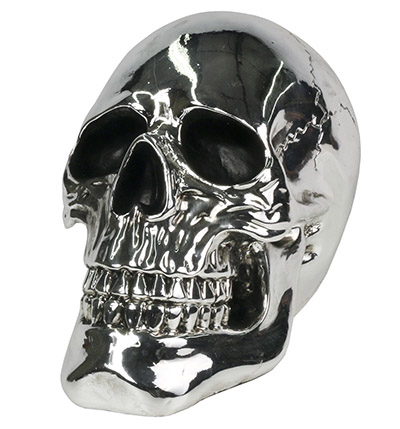 Resin Plated Skull Small - Click Image to Close